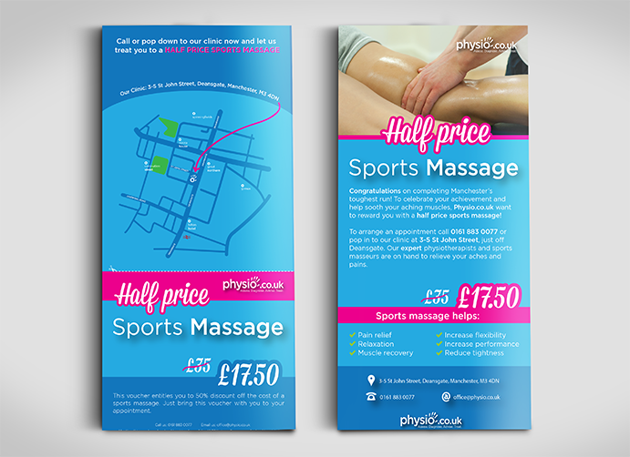Leaflet Printing Design & Printing Packages Physio123